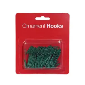 100pcs 4cm Ornament Hooks Green