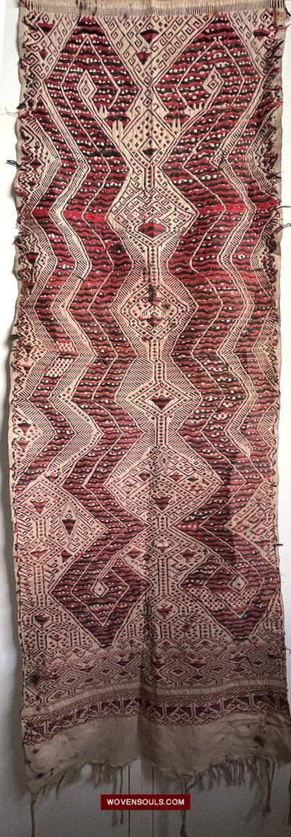 1579 Antique Pua Pilih Dayak Textile