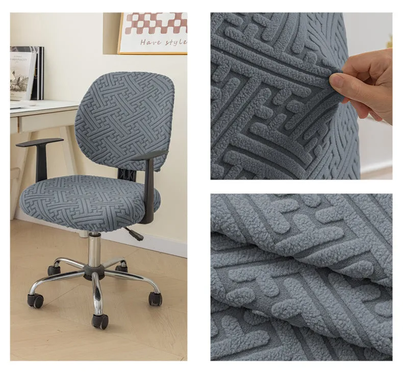 2 Piece Stretchable Universal Computer Chair Seat Cover