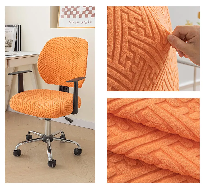 2 Piece Stretchable Universal Computer Chair Seat Cover