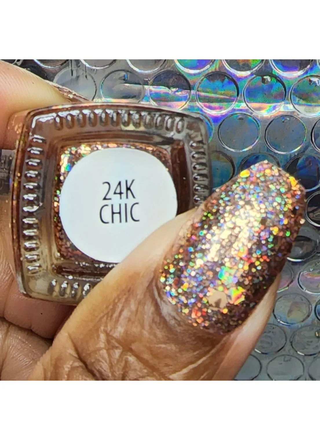 24K Chic - Holographic Polish