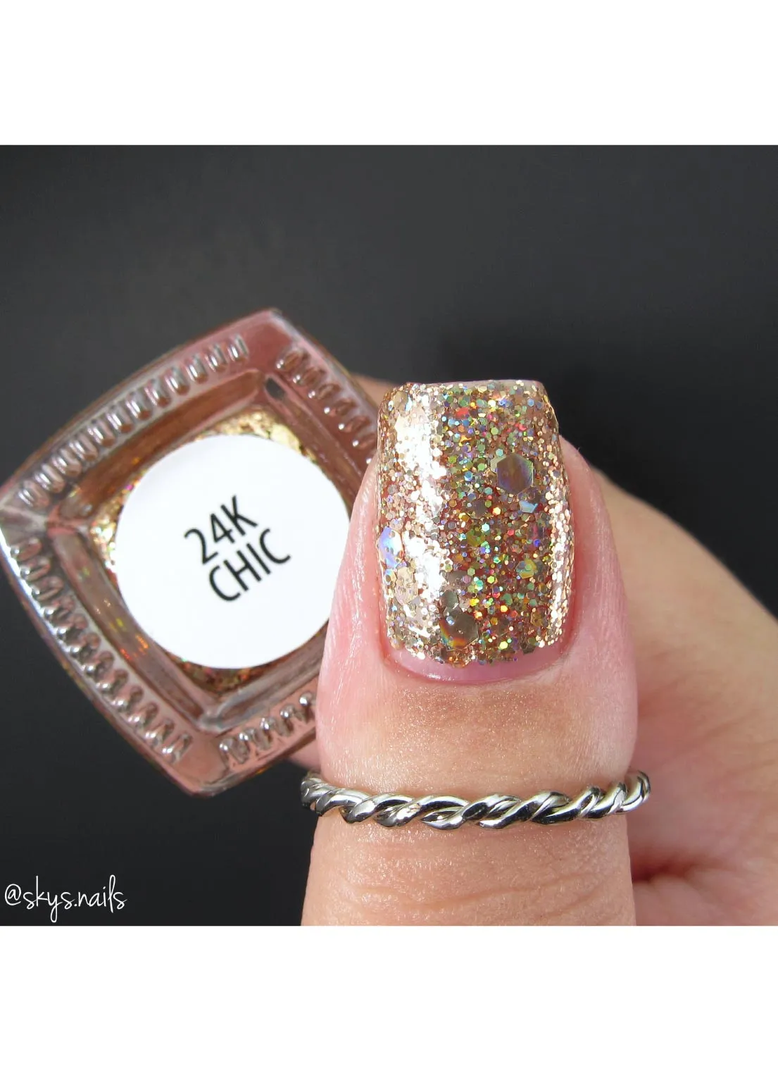 24K Chic - Holographic Polish