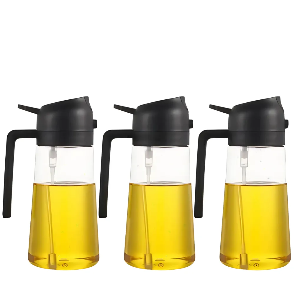 3 Pieces Stylish Oil Dispenser Set