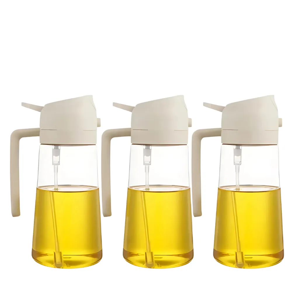 3 Pieces Stylish Oil Dispenser Set