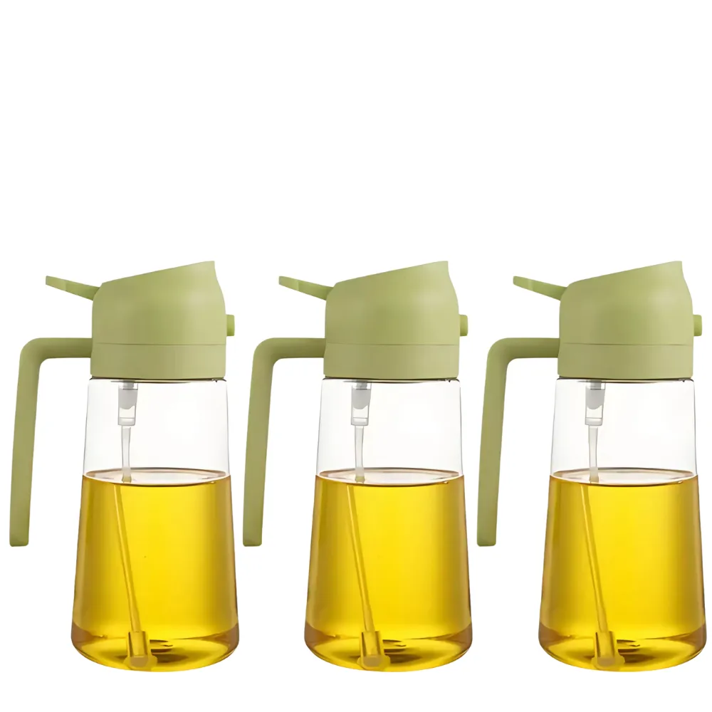 3 Pieces Stylish Oil Dispenser Set