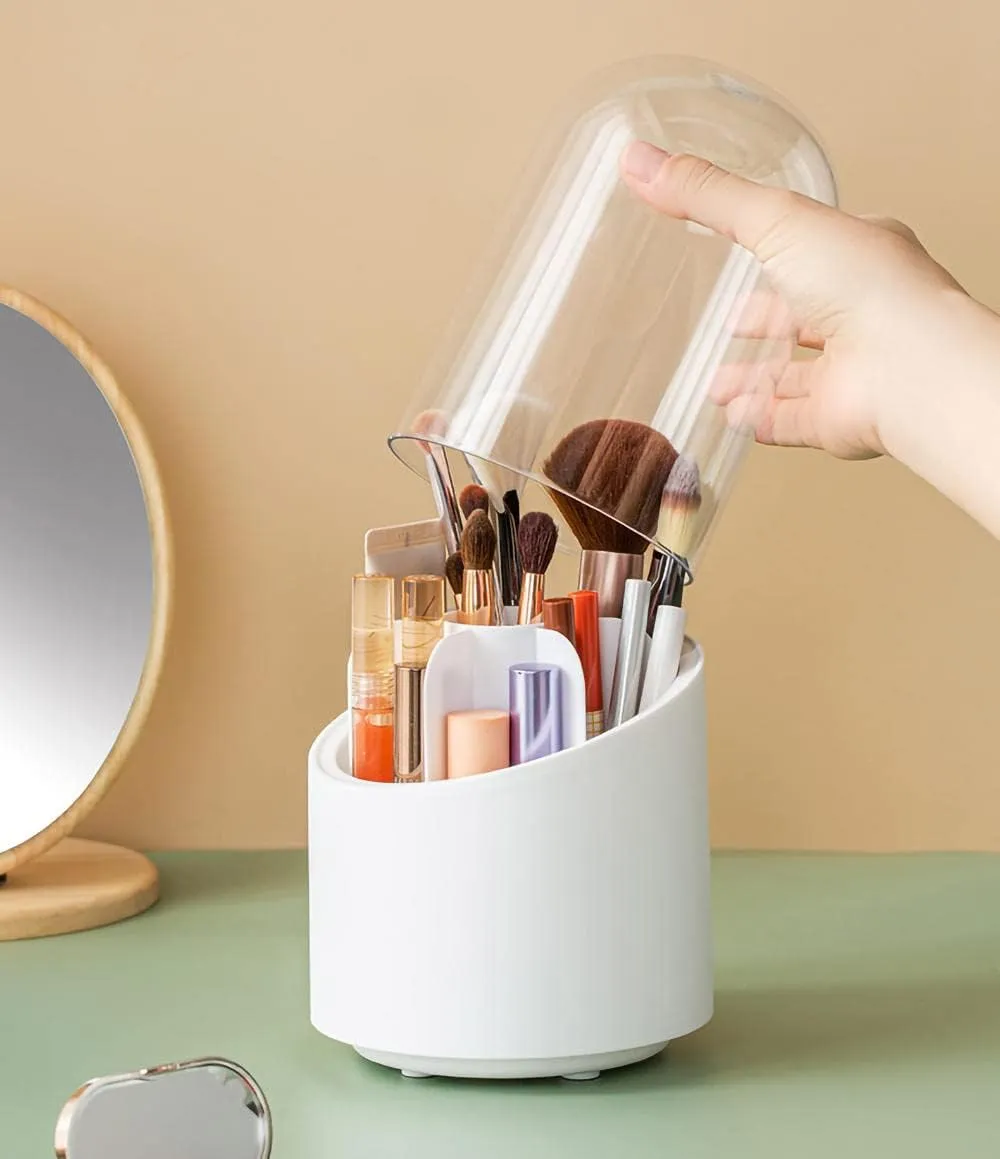 360° Rotating Base Makeup Brush Holder