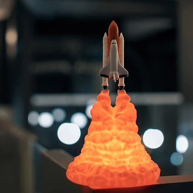 3D Print Space Shuttle Night  Lamp