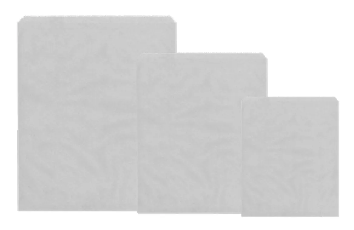 6 x 6 White Sulphite Paper Bags