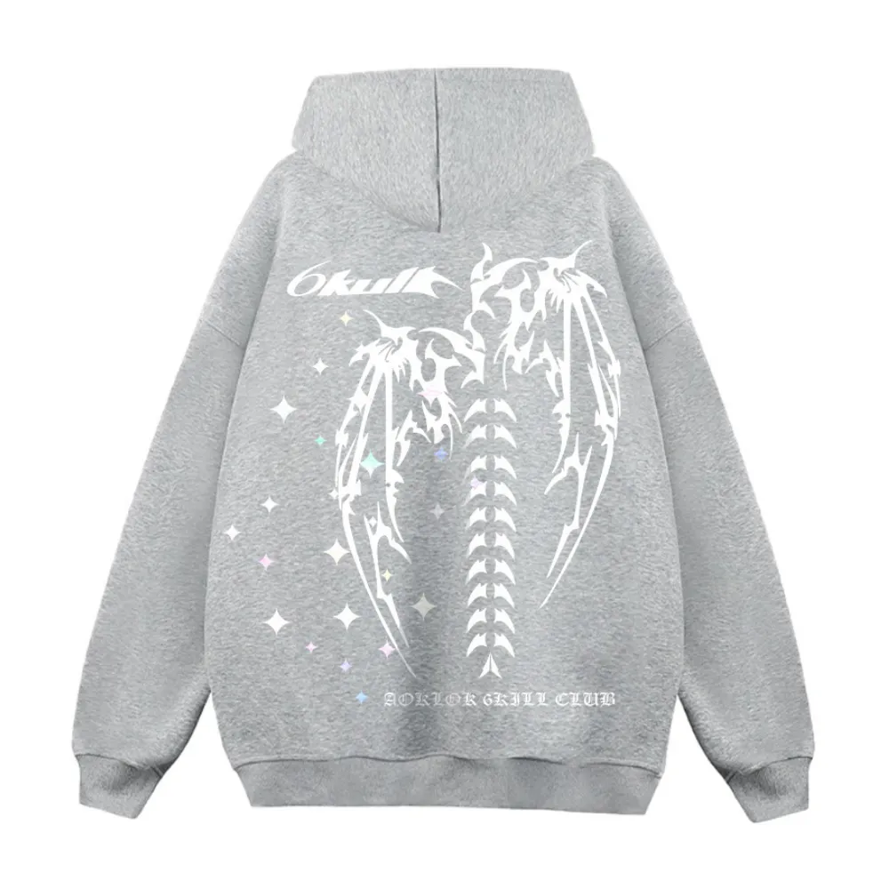 6Kull | Solid Skeleton Hoodie