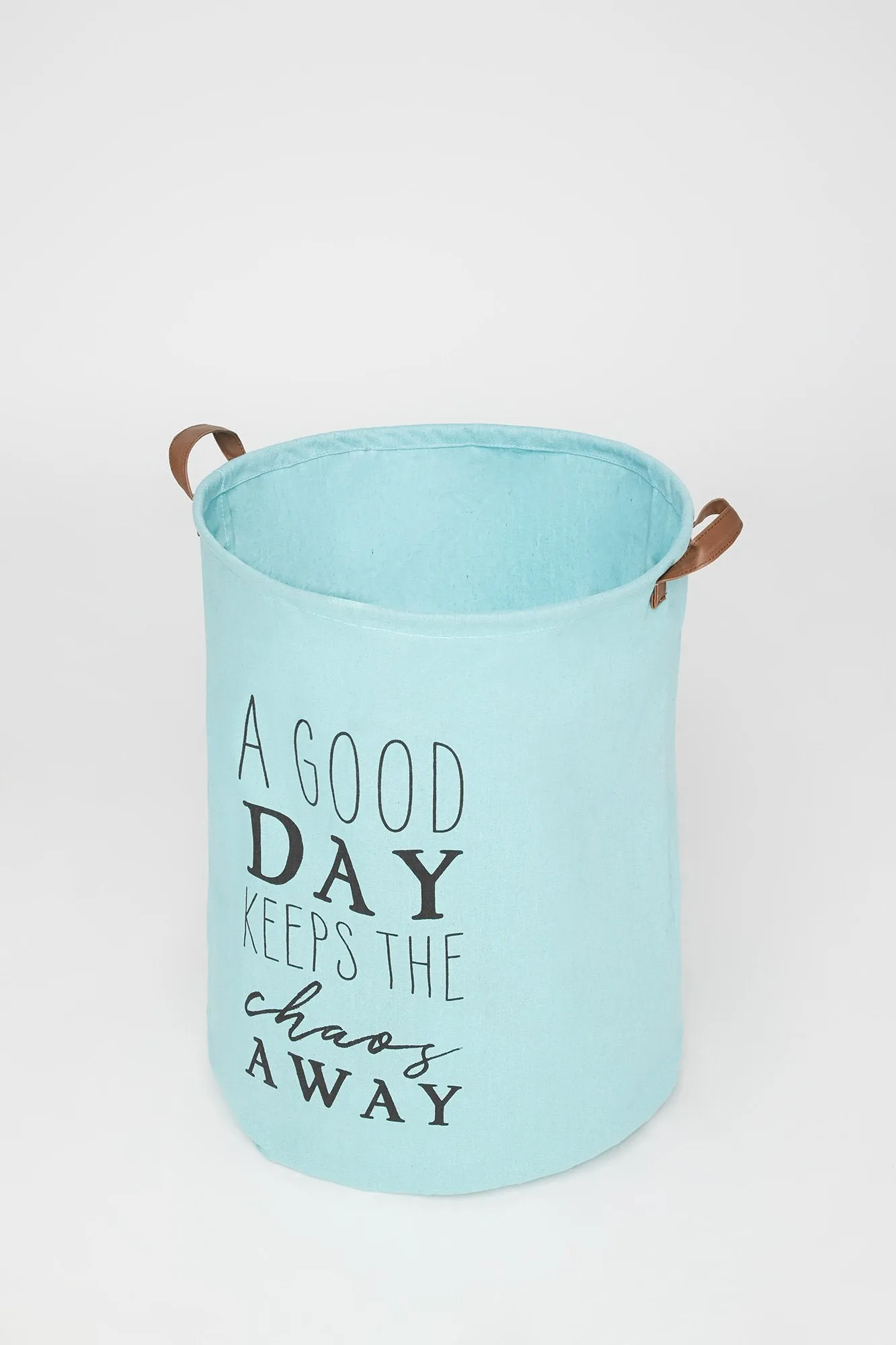 A Good Day Keeps Chaos Away Canvas Laundry Hamper