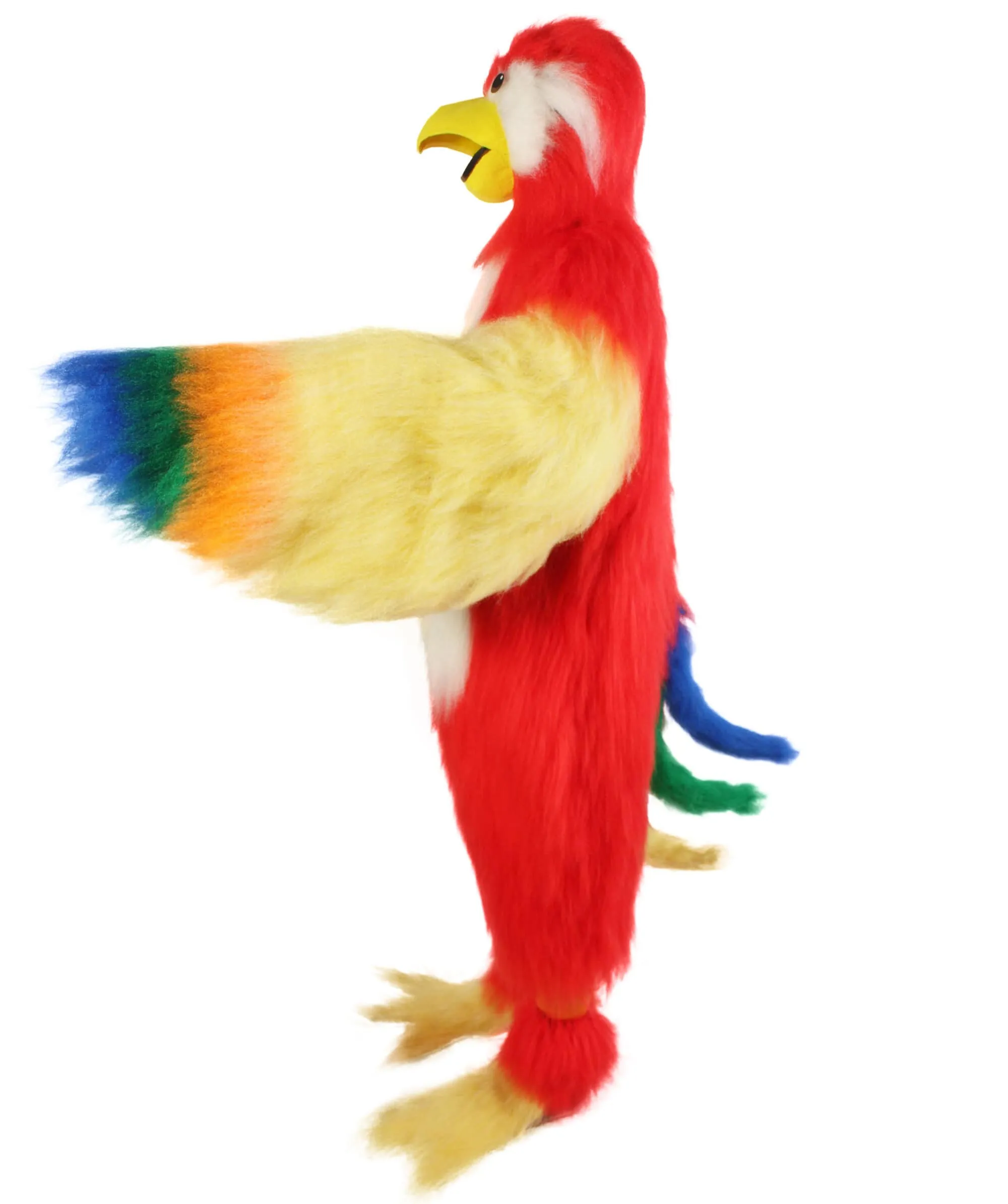 Adult Unisex Furry Colorful Tucan Fur Suit Costume With Face Mask