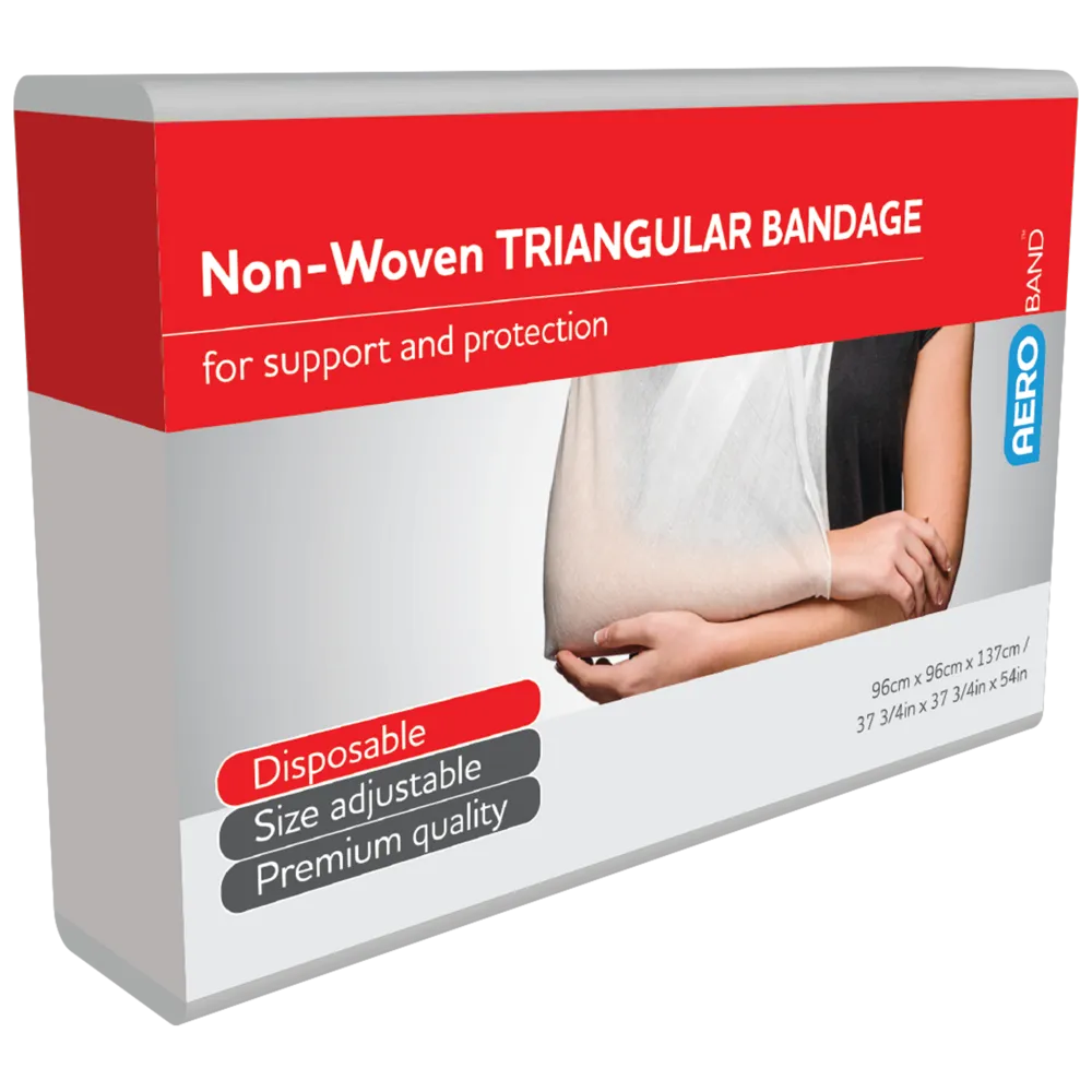 AEROBAND Non-Woven Triangular Bandage 96 x 96 x 137cm Bag/10