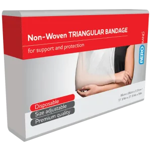 AEROBAND Non-Woven Triangular Bandage 96 x 96 x 137cm Bag/10