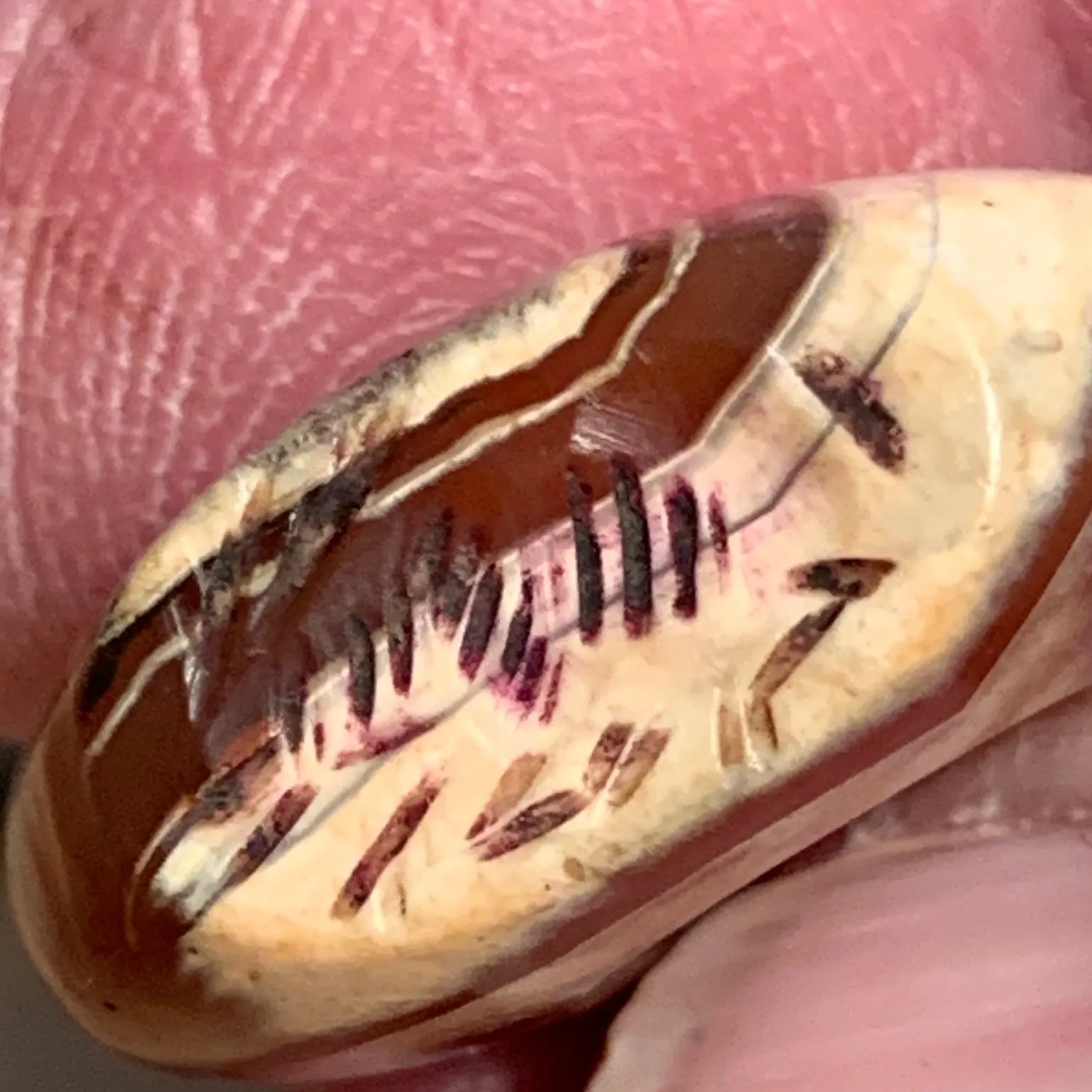 Ancient Afghan Seal,  Carnelian Pendant