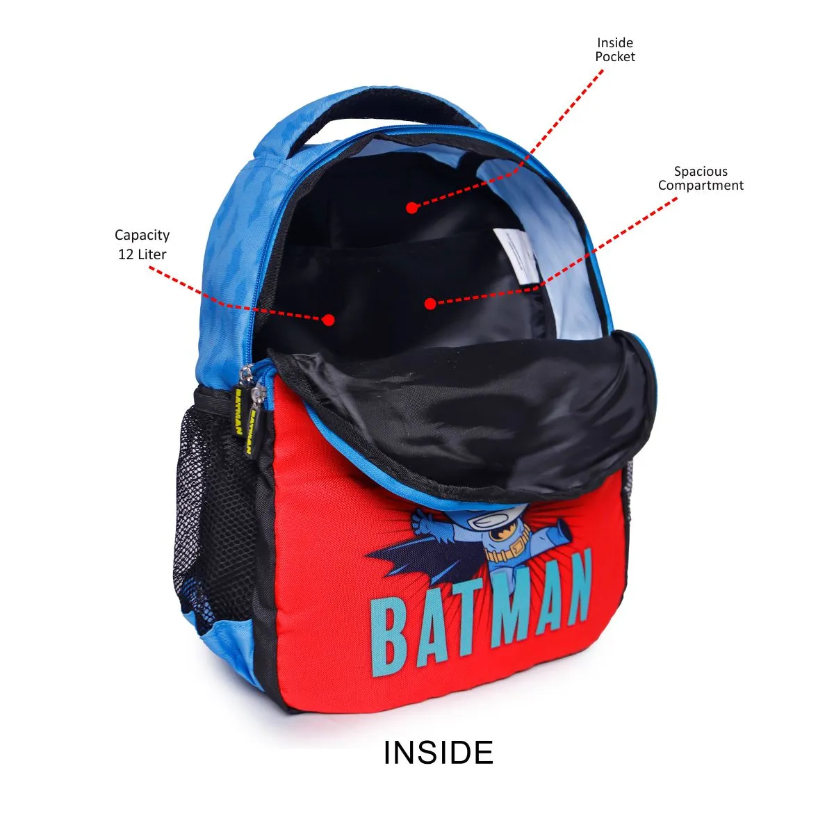 ASTRID Multi Blue/Red Color Kids Spider  Backpack