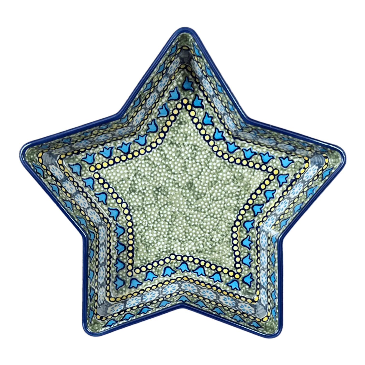 Baker, Star-Shaped, 10" in "Blue Bells" by Manufaktura | M045S-KLDN