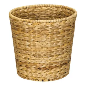 Banana Leaf Wicker Trash Can