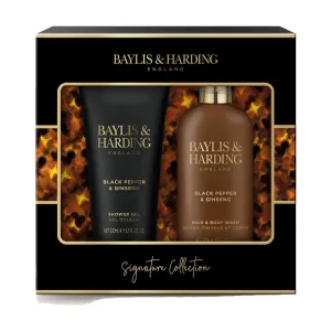 Baylis & Harding Signature Mens Black Pepper & Ginseng Luxury Bathing 2 Pc Set