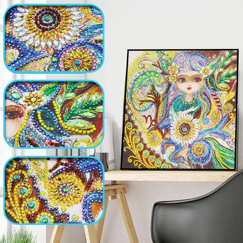 Beauty 5D DIY Special Shaped Diamond Painting