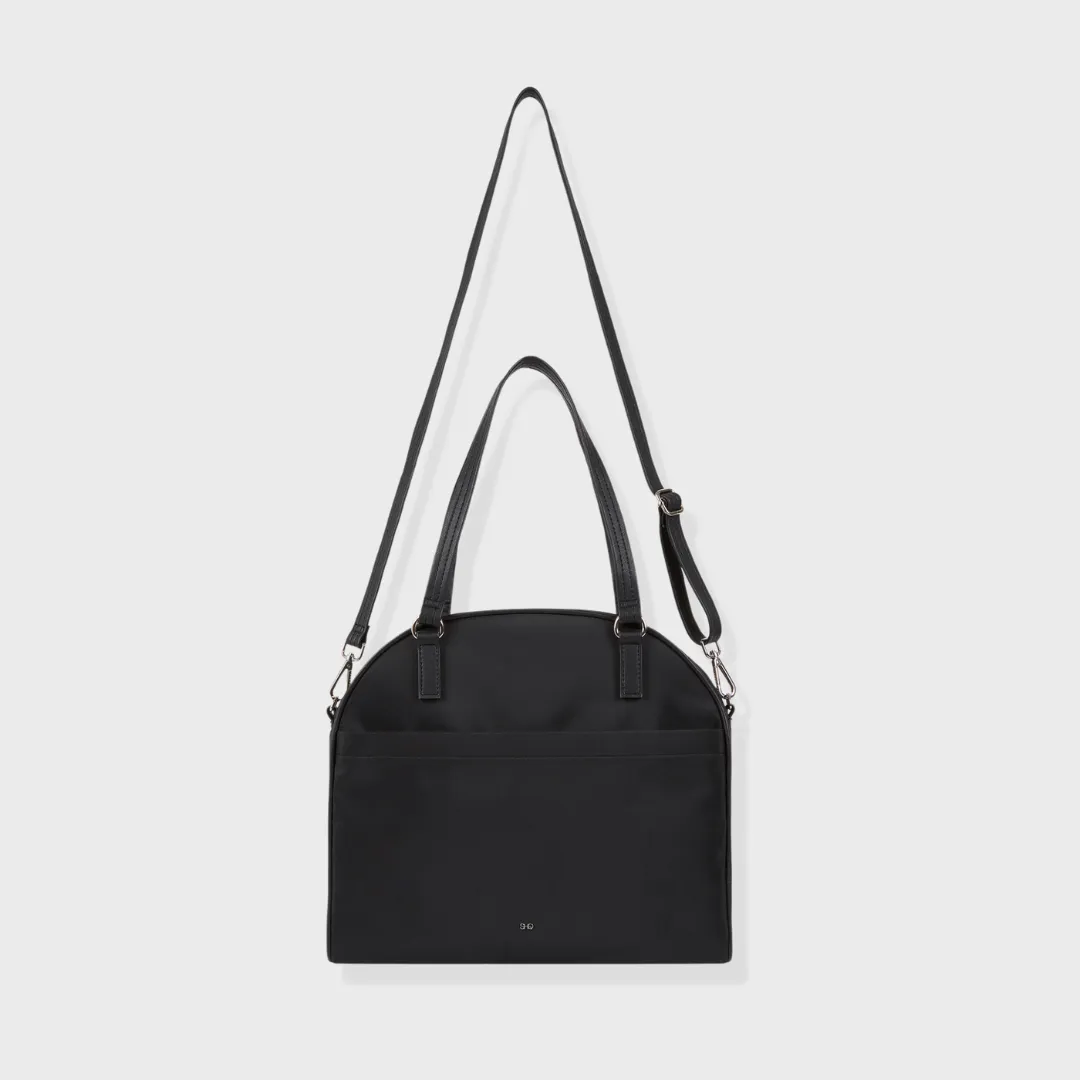 BERLIN NYLON LAPTOP BAG BLACK