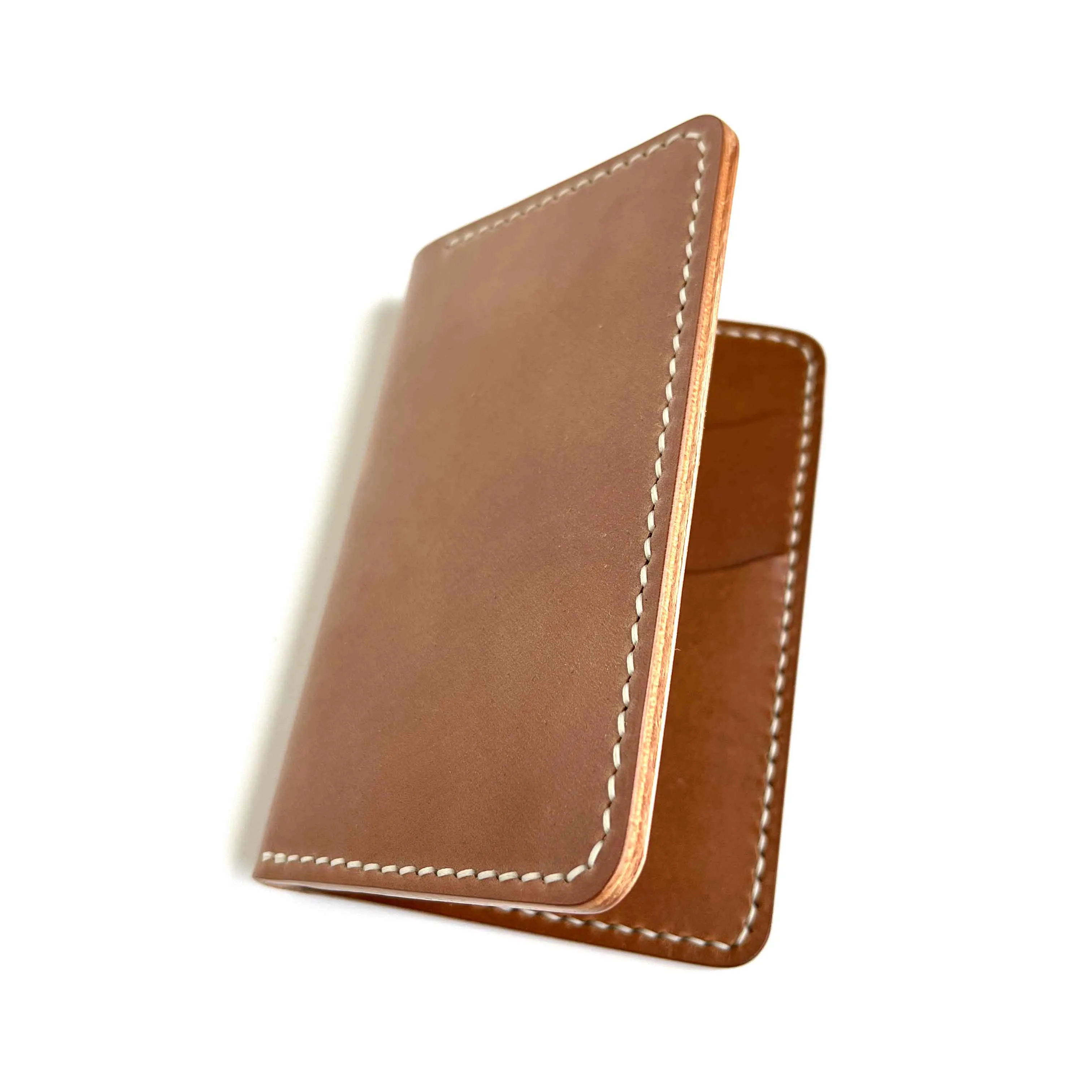 BI-FOLD - NATURAL SHELL CORDOVAN    WALNUT BUTTERO