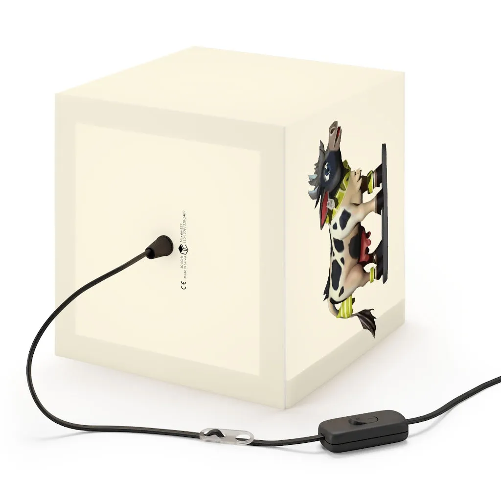 Black Cow Personalized Lamp