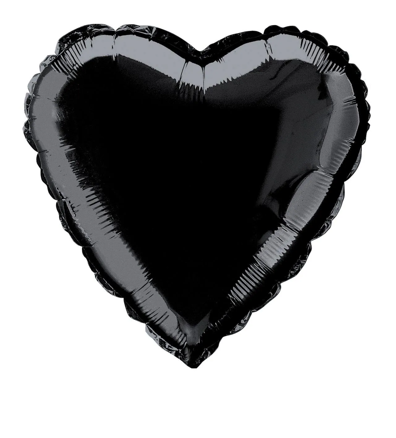 Black Heart Foil Balloon - 45cm