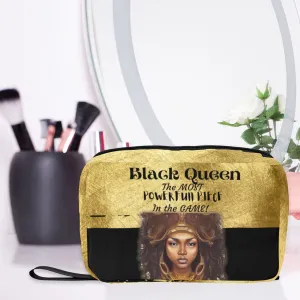 Black Queen - Toiletry Toiletry Bag with Hanging Hook