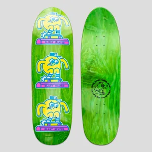 Blast Skates Curb Club Shaped Skateboard Deck - 9.25 (Green Stain)