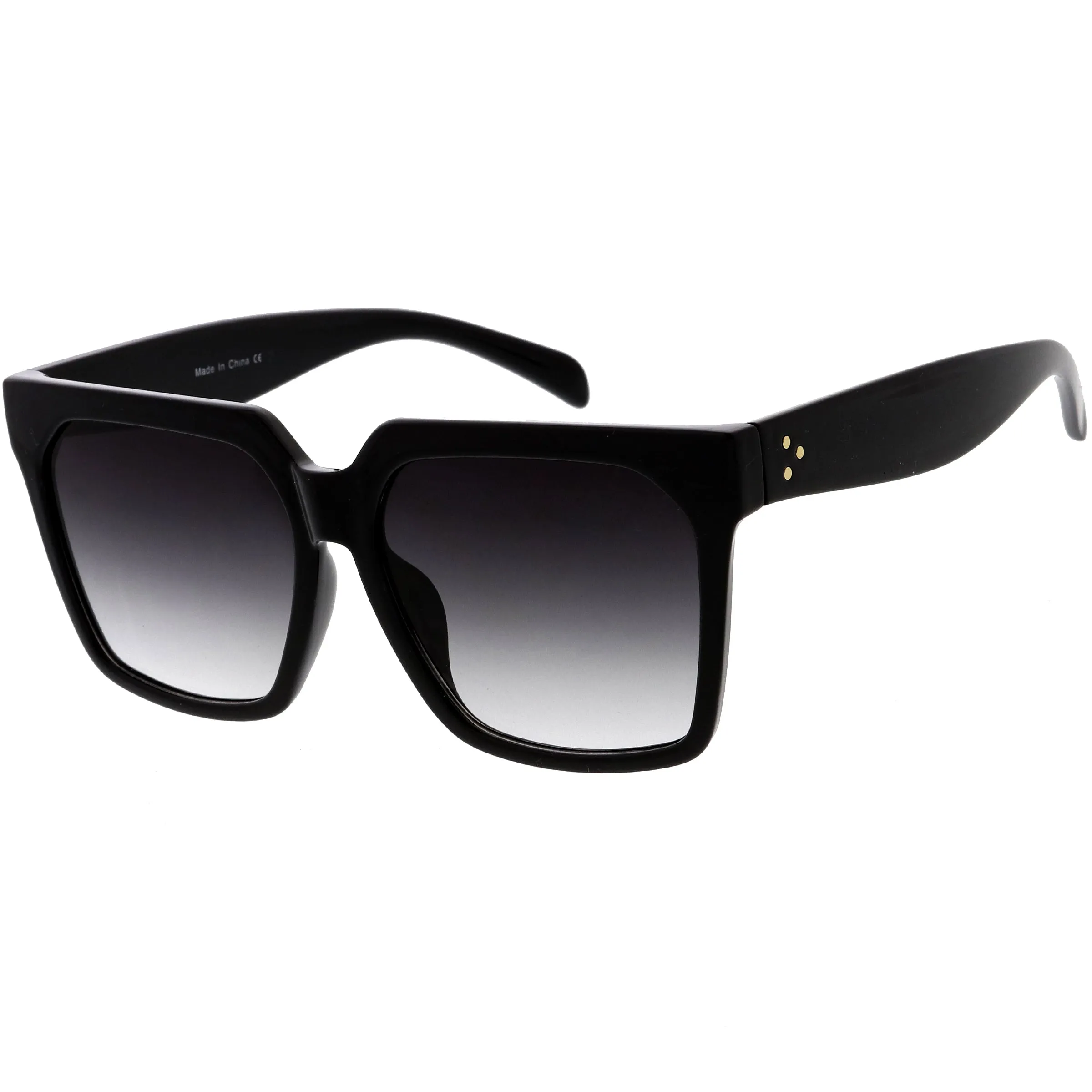 Bold Euro Designer Inspired Fashion Oversize Square Sunglasses D009