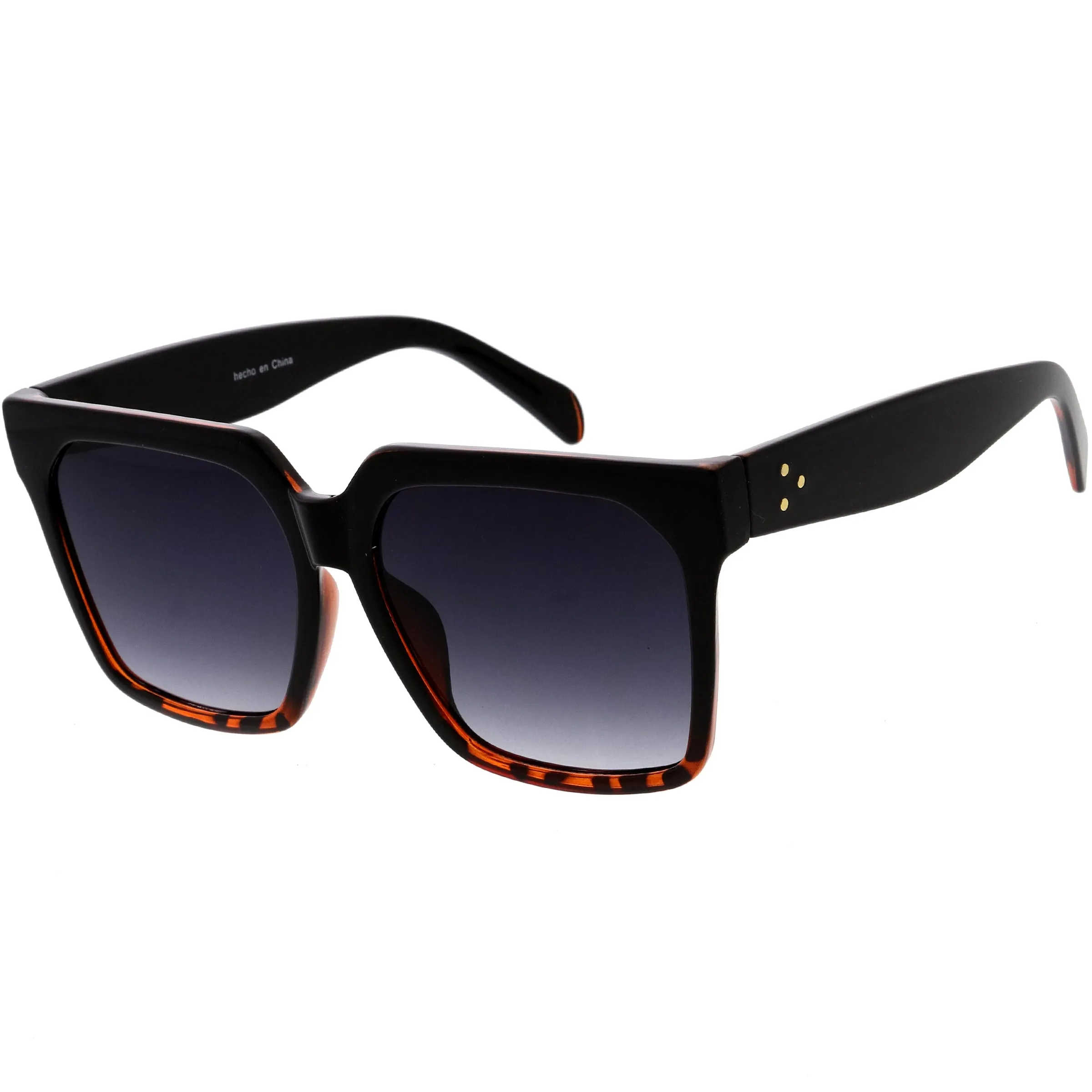 Bold Euro Designer Inspired Fashion Oversize Square Sunglasses D009