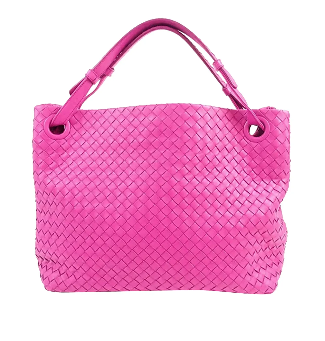 BOTTEGA VENETA INTRECCIATO NAPPA LEATHER WOVEN GARDA TOTE BAG