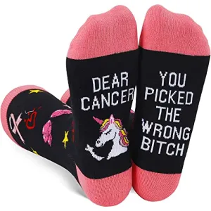 Breast Cancer Awareness Socks Breast Cancer Socks For Women Inspirational Socks Survivor Socks, Inspirational Gifts Breast Cancer Gifts Chemo Gifts