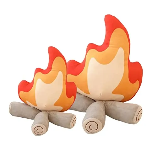 CALANDIS® Cartoon Flame Pillow Needfire Plush Toy Branch Soft for Home Decoration 27Cmx30Cm | 1 Flame Pillow