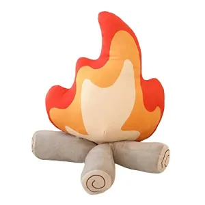 CALANDIS® Cartoon Flame Pillow Needfire Plush Toy Branch Soft for Home Decoration 27Cmx30Cm | 1 Flame Pillow