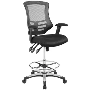 Calibrate Mesh Drafting Chair Black EEI-3043-BLK