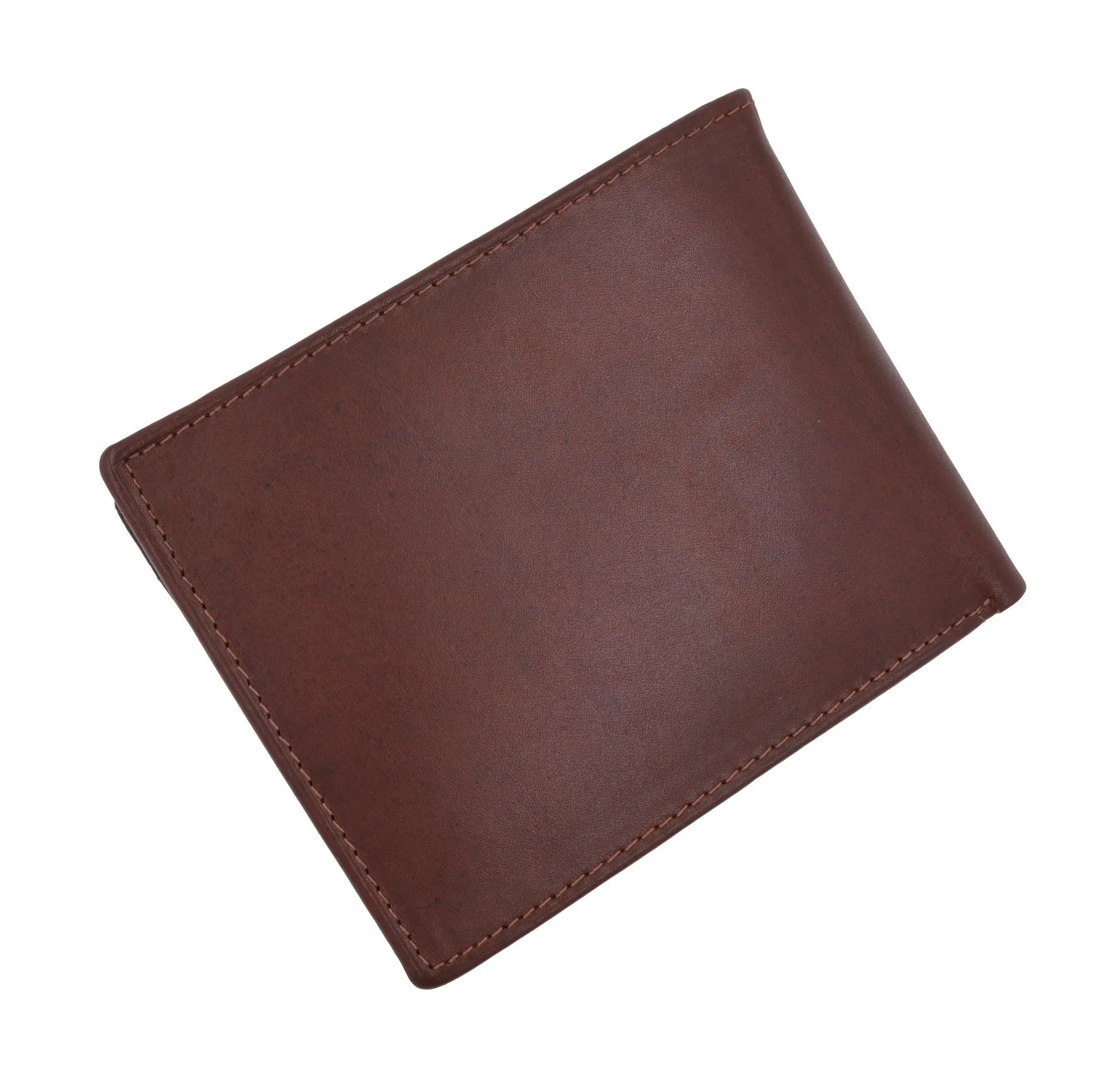 Cavelio Genuine High Quality Leather Mens Bifold Wallet with Removable ID Card Holder 730534