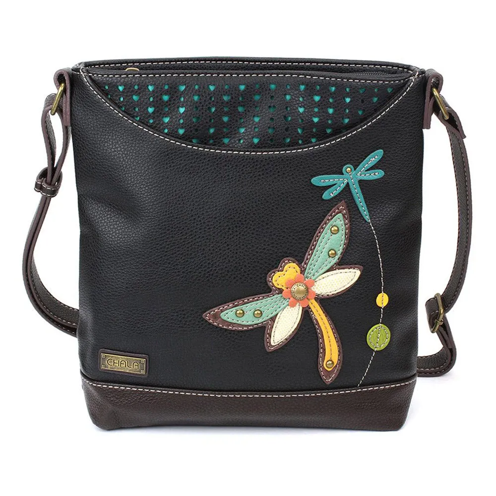 CHALA SWEET MESSENGER BAG DRAGONFLY BLACK