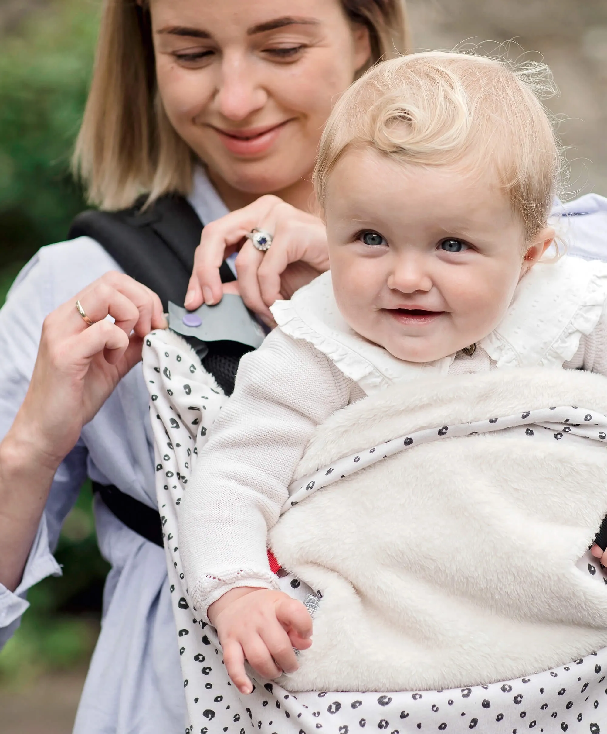 Cheeky Chompers Baby Travel Blanket - Leopard Spots