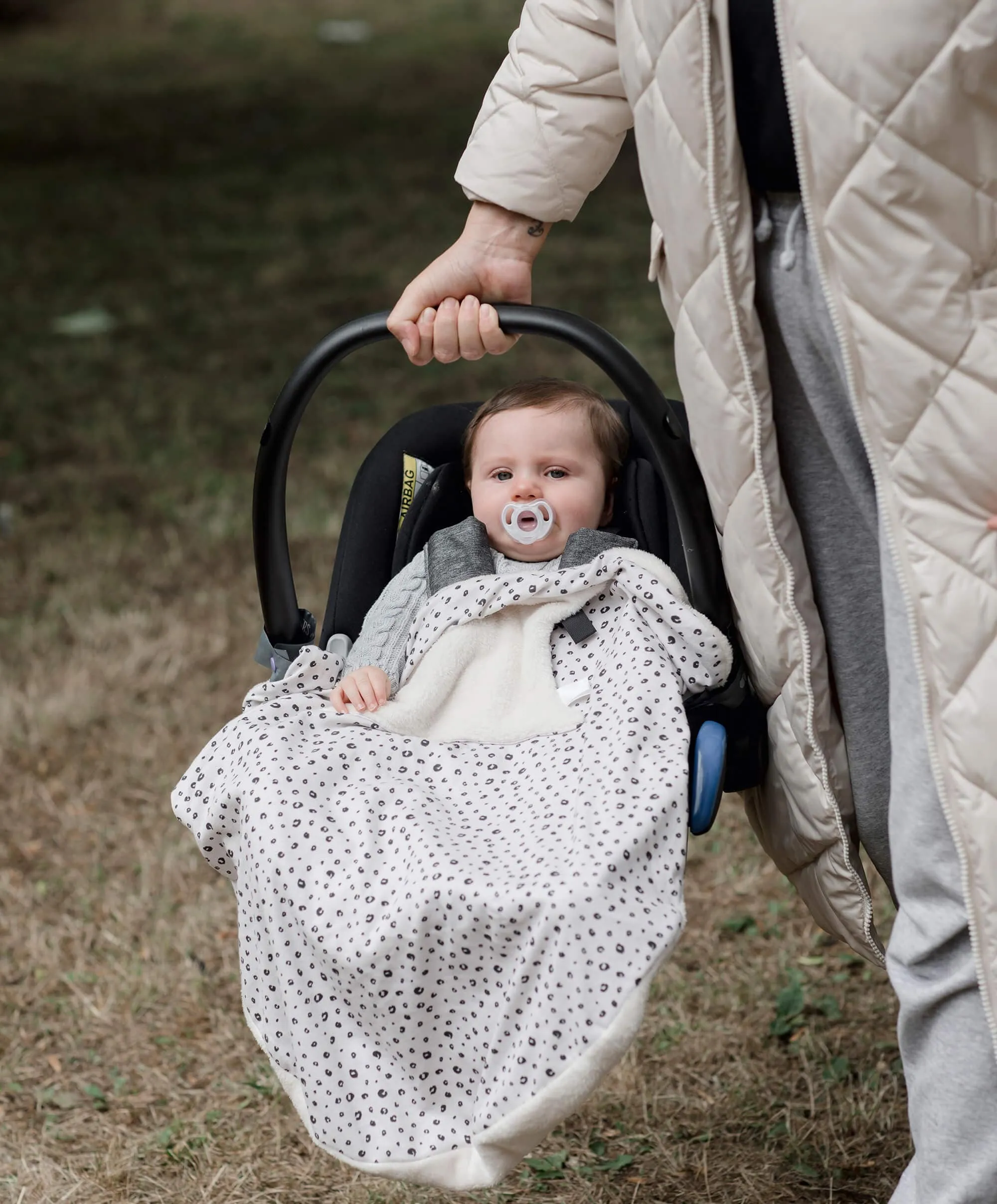 Cheeky Chompers Baby Travel Blanket - Leopard Spots