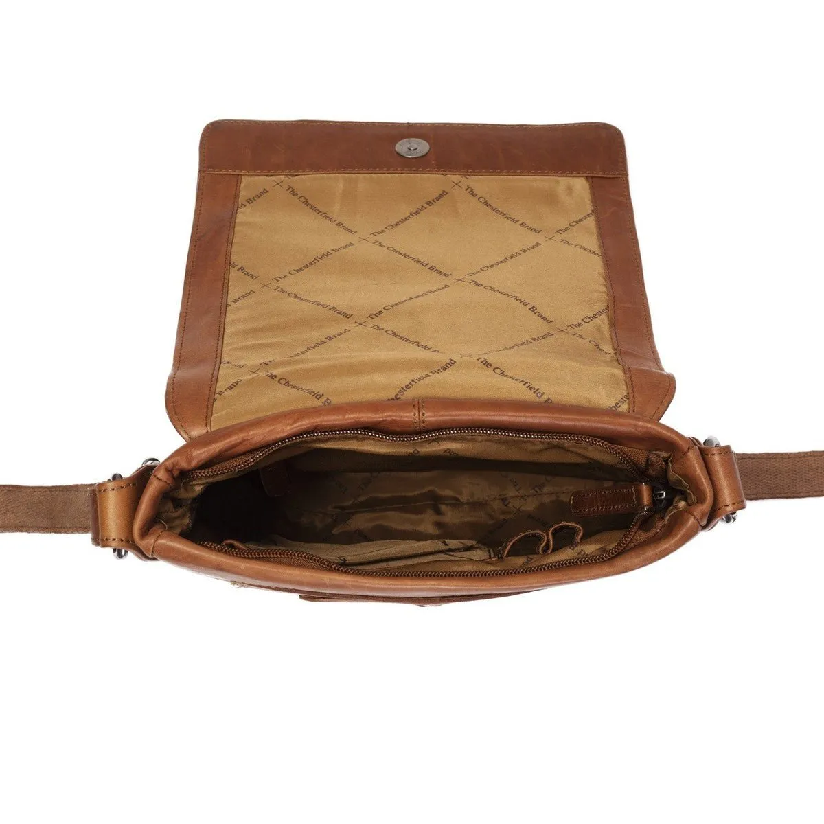 Chesterfield Bodin Leather Shoulder Bag | Cognac