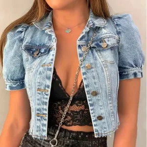 Chic Ripped Denim Jacket