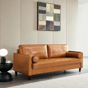 Cologne Modern Leatherette Upholstered Sofa 2 Seater