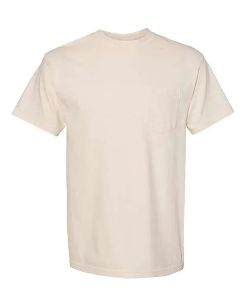 Comfort Colors Garment-Dyed Heavyweight Pocket T-Shirt 6030 Ivory