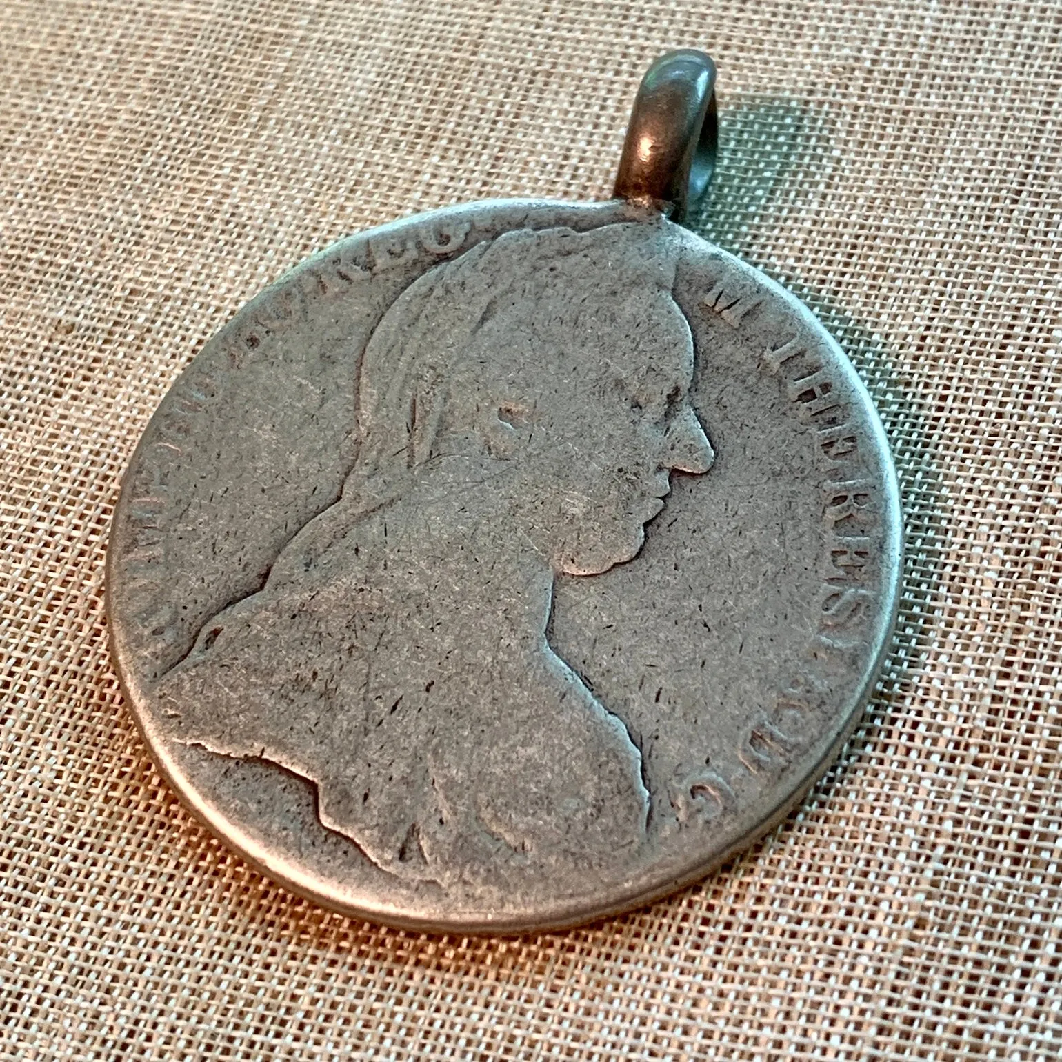 Copy of Ethiopian Coin Pendant, St. Theresa