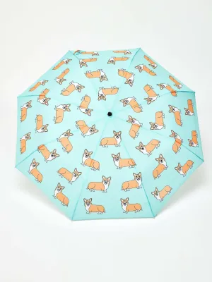 Corgi Mint Eco-friendly Compact Duck Umbrella