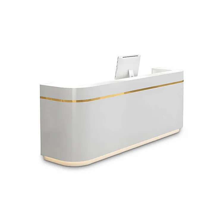 Corner Synthetic Laminate Reception Desk