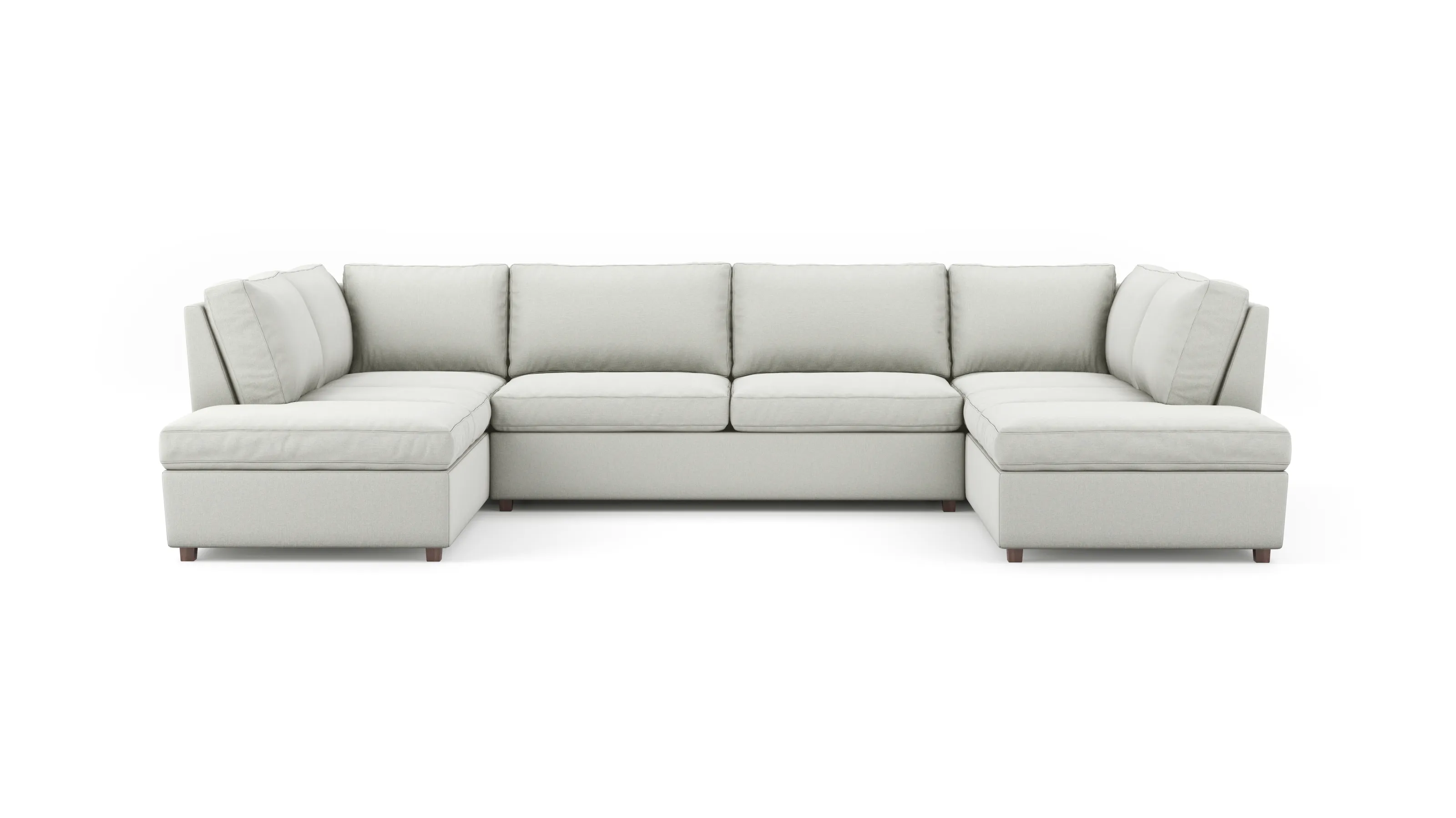 Couch Potato Lite U-Shaped Bumper Sectional (Extra Deep) (90" x 156" x 90",Extra Deep)