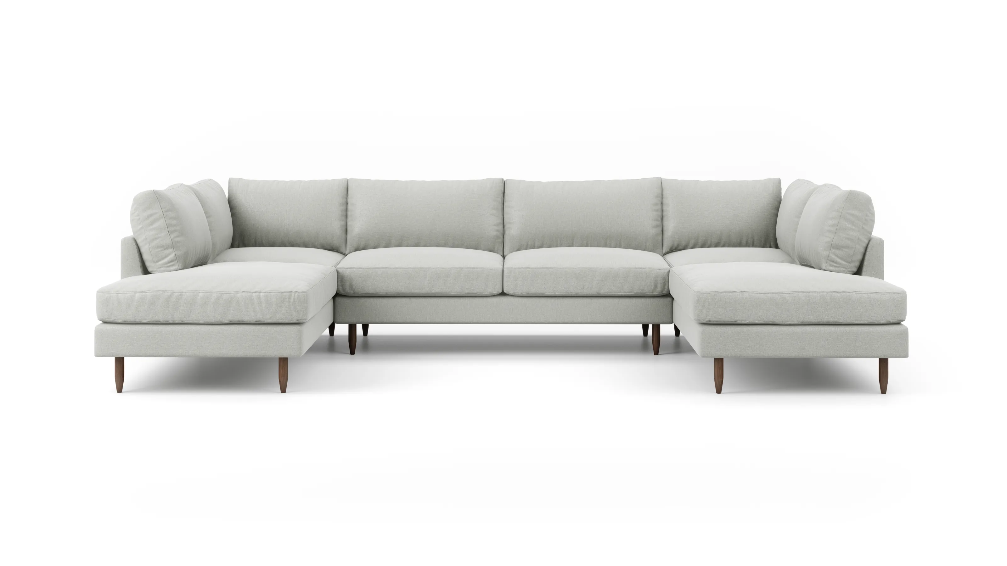 Crowd Pleaser U-Shaped Bumper Sectional  (70" x 139" x 70")