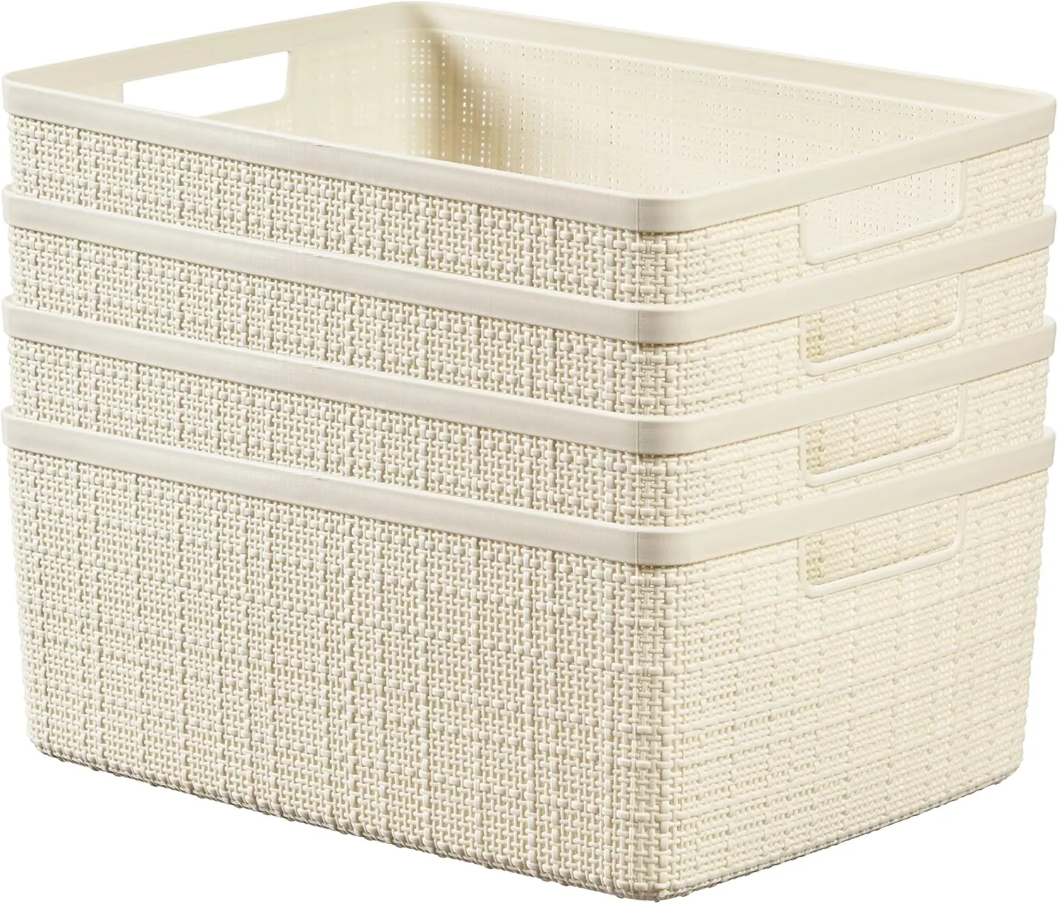 Curver Jute Basket (Medium) - 3 Pack